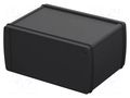 Enclosure: with panel; ALUBOS 1680; X: 169mm; Y: 100mm; Z: 82mm; IP65 BOPLA ABPH1680-0100-SET