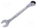 Wrench; combination spanner,with ratchet; 17mm; L: 225mm; satin FACOM FACOM-467B.17