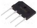 Bridge rectifier: single-phase; Urmax: 600V; If: 6A; Ifsm: 150A SMC DIODE SOLUTIONS KBJ606GTB-SMC