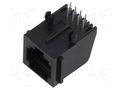 Connector: RJ45; socket; PIN: 8; Cat: 3; unshielded; 8p8c; THT; angled GCT MJ3215-88-1-2-N