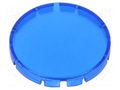 Actuator lens; RONTRON-R-JUWEL; blue translucent; Ø19.7mm SCHLEGEL T22RRBL