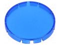 Actuator lens; RONTRON-R-JUWEL; blue translucent; Ø19.7mm SCHLEGEL T22RRBL