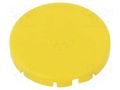 Actuator lens; RONTRON-R-JUWEL; yellow; Ø19.7mm SCHLEGEL T22RRGGB