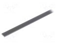 Cover for LED profiles; black; 1m; LIGER-11; push-in KLUŚ K-B17037B-1M