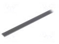 Cover for LED profiles; black; 1m; LIGER-11; push-in KLUŚ K-B17037B-1M