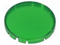 Actuator lens; RONTRON-R-JUWEL; transparent,green; Ø19.7mm SCHLEGEL T22RRGN