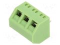 Connector: PCB terminal block; terminal; 12A; 300V; angled 45° XINYA XY127S-3P-5.0-GN