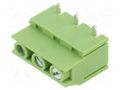 Connector: PCB terminal block; terminal; 20A; 300V; straight; 1x3 XINYA XY129RB-3P-7.5-GN