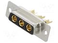 Connector: Special D-Sub; PIN: 3; plug; female; for cable; MHCD MH CONNECTORS MHCDS3W3S2