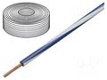 Wire; H07Z-K; stranded; Cu; 1.5mm2; LSZH; dark blue-white; 100m HELUKABEL H07Z-K-1X1.5DB-WH
