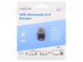 BT adapter; USB A plug; Bluetooth 5.0 + EDR; USB; 3Mbps; 10m LOGILINK BT0063