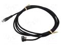 Cable; USB 2.0; USB C plug,USB C angled plug; 2m; black; 480Mbps LOGILINK CU0191