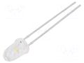 LED; white warm; 5mm; 16500÷50000mcd; 12°; Front: convex; -40÷85°C BRIGHTEK (EUROPE) N0W59L96