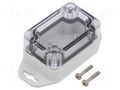 Enclosure: multipurpose; X: 40mm; Y: 60mm; Z: 30mm; ZP; polycarbonate KRADEX ZP604030SUJP-PC