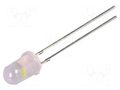 LED; white cold; 5mm; 2180÷3000mcd; 30°; Front: convex; 3÷5VDC OPTOSUPPLY OSW5DP5A32A-6.8HZ