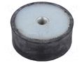 Vibration damper; Ø: 100mm; Shore hardness: 55±5; 20000N; 2000N/mm ELESA+GANTER DVA3-100-40-M16-55