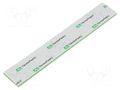 Tape: heat transfer; W: 20mm; L: 130mm; Thk: 2mm; 1.5W/mK AG TERMOPASTY THERMOPAD-15X2