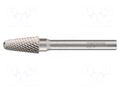 Rotary burr; Ø: 6mm; L: 48mm; metal; Working part len: 18mm; rod 3mm ALPEN-MAYKESTAG ALP.789403106100