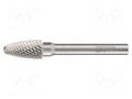 Rotary burr; Ø: 6mm; L: 50mm; Working part len: 18mm; 6mm; metal; 4 ALPEN-MAYKESTAG ALP.788406106100