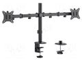 Holder; 9kg; 17÷32"; Arm len: 376mm; Standard: 75x75mm,100x100mm LOGILINK BP0172
