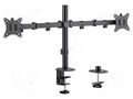 Holder; 9kg; 17÷32"; Arm len: 376mm; Standard: 75x75mm,100x100mm LOGILINK BP0172
