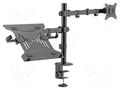 Holder; 9kg; 10÷32"; Arm len: 376mm; Standard: 75x75mm,100x100mm LOGILINK BP0175