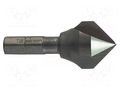 Countersink; high speed steel; hexagonal; 1/4" ALPEN-MAYKESTAG ALP.72001240100