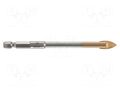 Drill bit; Ø: 6mm; ceramics,glass; 1/4" (E6,3mm); PROFI GLAS ALPEN-MAYKESTAG ALP.28900600100