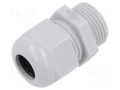 Cable gland; without nut; M20; 1.5; IP68; polyamide; light grey TE Connectivity 1SNG601049R0000