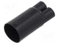 Cable breakout; black; crosslinked polyolefin POX HELLERMANNTYTON 216-3-B8W-PO-X-BK