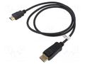 Cable; DisplayPort plug,HDMI plug; DisplayPort 1.2,HDMI 1.4 Goobay GOOBAY-64835