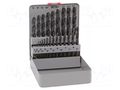 Drill set; for metal; high speed steel; metal case; MAYKESTAG ALPEN-MAYKESTAG ALP.101321100