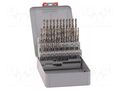 Drill set; for metal; high speed steel cobalt HSS-Co; 1÷5.9mm ALPEN-MAYKESTAG ALP.101250100