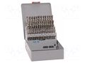Drill set; for metal; high speed steel cobalt HSS-Co; 6÷10mm ALPEN-MAYKESTAG ALP.101241100