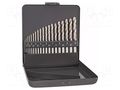 Drill set; for metal; high speed steel; metal case; HSS SUPER ALPEN-MAYKESTAG ALP.100311100
