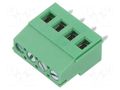 Connector: PCB terminal block; terminal; 16A; 300V; angled 90° ADAM TECH EB147A-04-C