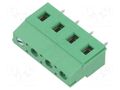 Connector: PCB terminal block; terminal; 16A; 300V; angled 90° ADAM TECH EB147A-04-M