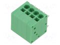 Connector: PCB terminal block; terminal; 10A; 300V; angled 90° ADAM TECH EB163A-04-A