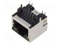 Connector: RJ45; socket; PIN: 8; shielded,with LED; 8p8c; THT ADAM TECH MTJ-88ARX1-FSM-LD