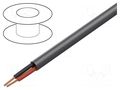 Wire; EcoCable Mini; 2x20AWG; unshielded; 300V; 305m; Cu; stranded ALPHA WIRE 78042-SL001