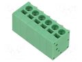 Connector: PCB terminal block; terminal; 20A; 300V; angled 90° ADAM TECH EB163A-06-C