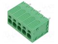 Connector: PCB terminal block; terminal; 40A; 600V; straight; 1x5 ADAM TECH EB167A-05-M-180