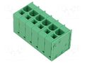 Connector: PCB terminal block; terminal; 66A; 600V; angled 90° ADAM TECH EB167A-06-H