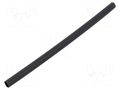 Heat shrink sleeve; glued; 3: 1; 6.35mm; L: 0.15m; black ALPHA WIRE F3211/4-BK064