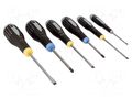 Kit: screwdrivers; Pozidriv®,slot; ERGO®; 6pcs. BAHCO SA.BE-9882