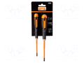 Kit: screwdrivers; tag; insulated; PlusMinus PZ-type; ERGO®; 2pcs. BAHCO SA.BE-9890SL