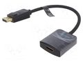 Converter; DisplayPort plug,HDMI socket; Support: 4K,UHD 2160p VENTION HBGBB