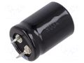 Capacitor: electrolytic; SNAP-IN; 100uF; 450VDC; Ø22x30mm; ±20% SAMWHA HL2W107M22030HA