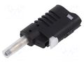 Connector: 4mm banana; plug; 36A; 30VAC; 60VDC; black; 58.6mm ELECTRO-PJP PJP1089-N