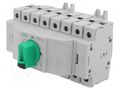 Module: mains-generator switch; Poles: 4; 415VAC; 80A; IP20 F&F PSR-480